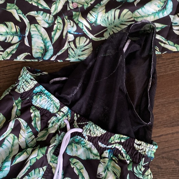 Trunks Surf and Swim Men’s Aloha Hawaiian Swim Trunks Matching Shirt. Size Small - Picture 11 of 16